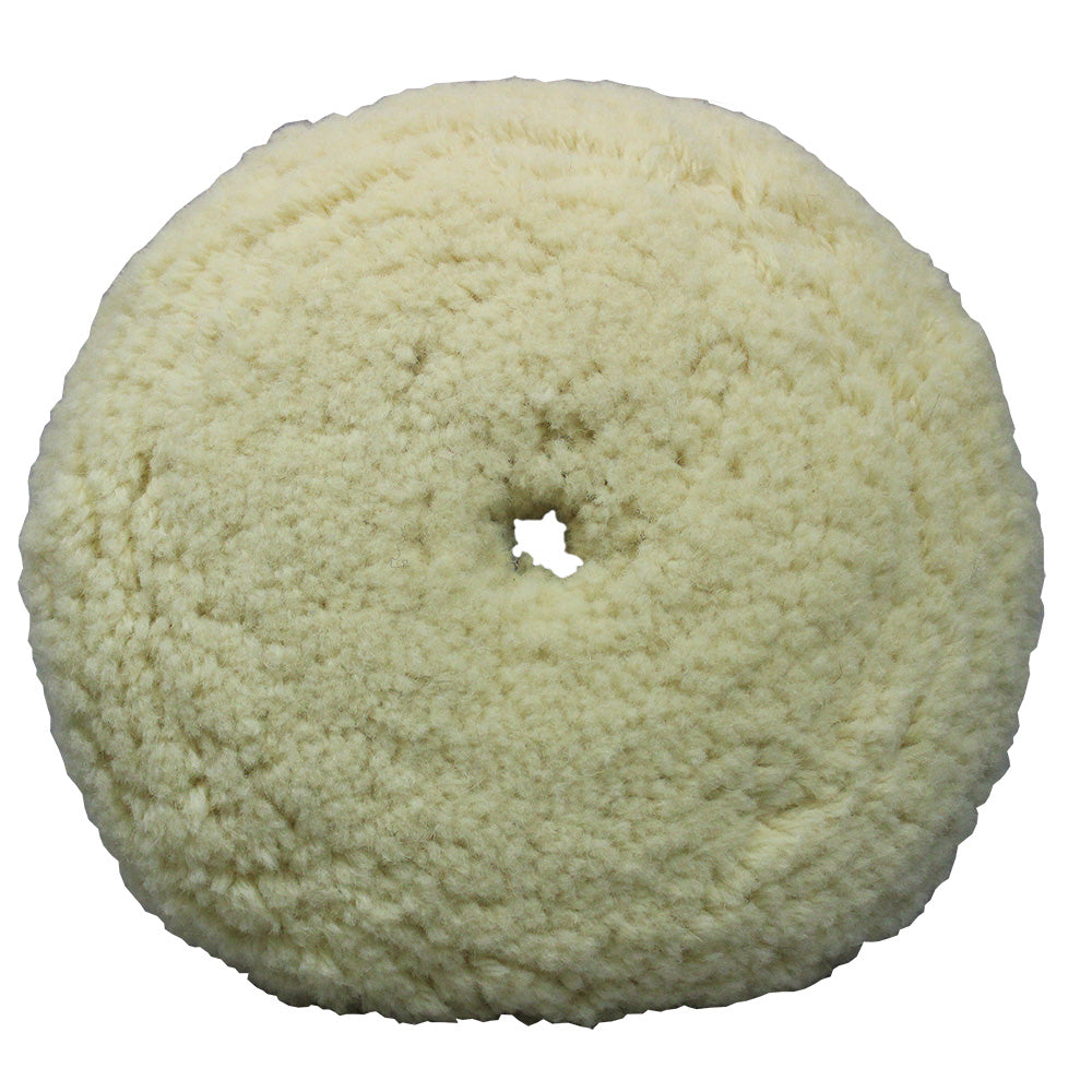 Presta White Wool Aggressive Cutting Pad - 9