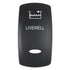 Pacer Actuator - 'LIVEWELL' f/V Series Contura Switches - Black - Laser Etched (Top/Bottom Light) [EV2LE-LVWL]