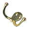 Sea-Dog Double Coat Hook - Cast Brass [671510-1]