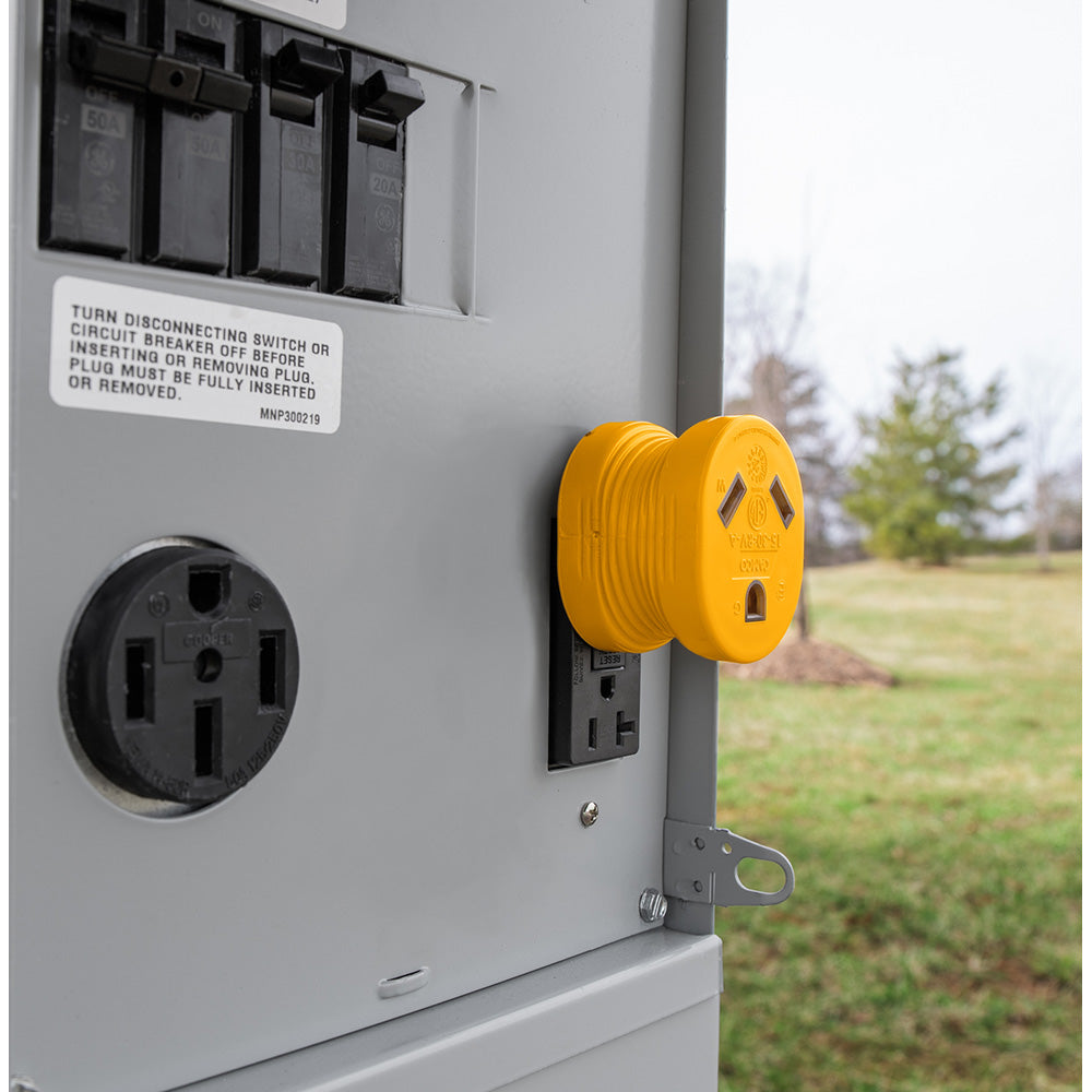 Camco Power Grip RV Adapter - 15Amp Male/30Amp Female [55223]