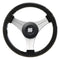 Uflex Ustica 13" Steering Wheel - Black - Polyurethane w/Silver Spokes  X62 Hub [USTICA-B/S]