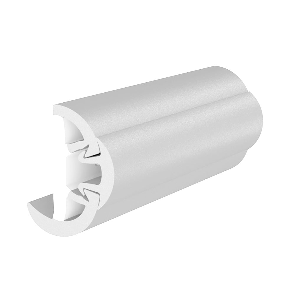 TACO SuproFlex Rub Rail Kit w/Flex Vinyl Overlay Insert - 1-5/8"H x 7/8"W x 60'L - White w/White Insert [V11-9991WWK60-2]