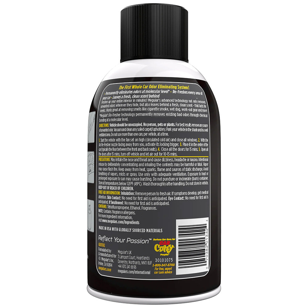 Meguiar's Whole Car Air Refresher Odor Eliminator - Black Chrome Scent [G181302]