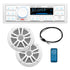 Boss Audio MCK500WB.6 Kit w/MR500UAB, 2 MR6W Speakers, MRANT10 Antenna,  White Remote *Refurbished [CRMCK500WB.6]