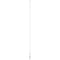 Scout 8' QuickFit White VHF Antenna w/5M Cable + FME Quick 6 Foam Filled 6db Solid Brass  Copper Element [PF AN NVHF00040T]