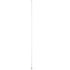 Scout 8' White VHF Antenna 6dB Heavy Stainless Steel Ferrule w/6M RG-8x Includes PL-259 Heavy Duty Offshore Antenna KS-43 [PF AN NVHF00020T]