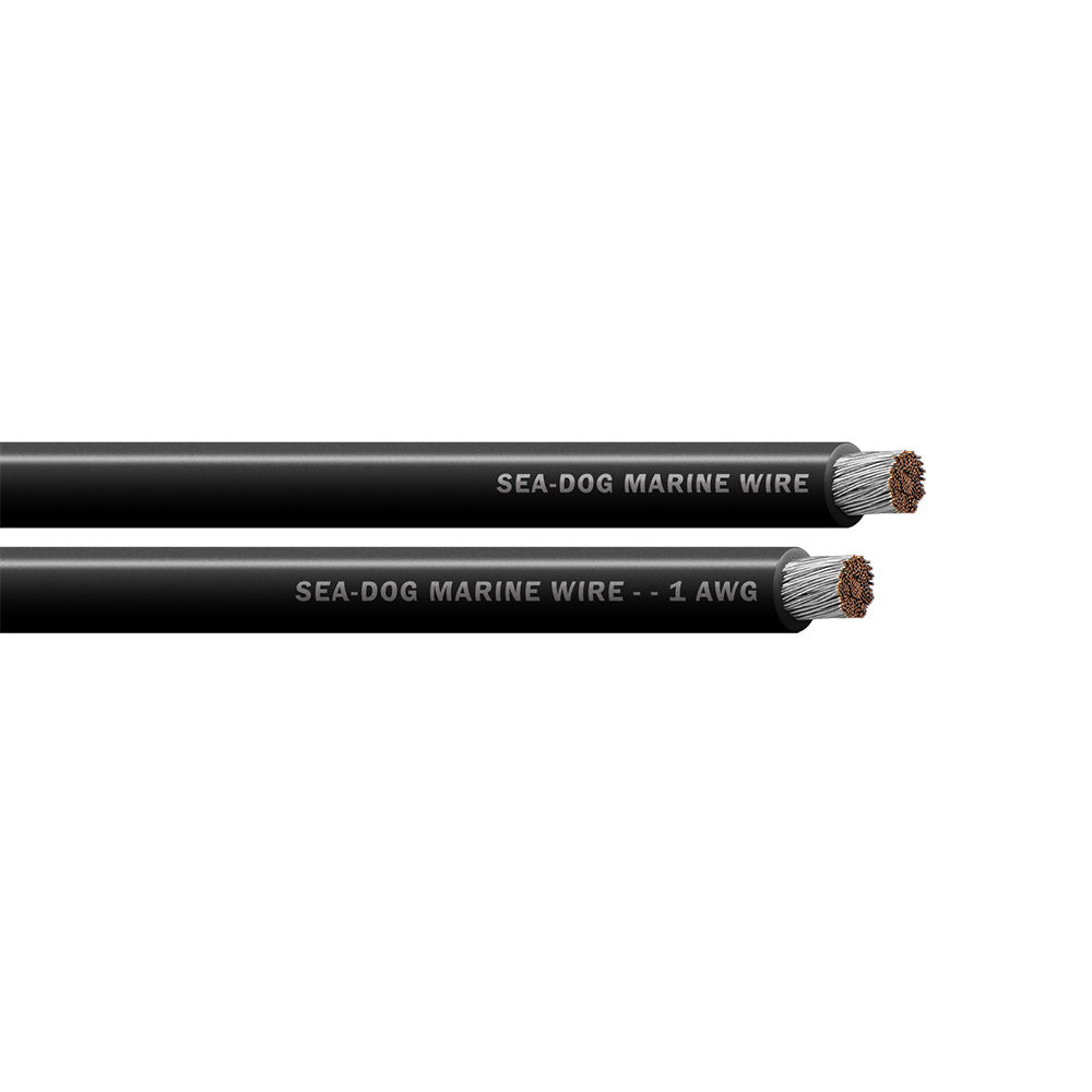 Sea-Dog 1 AWG Black Battery Cable - 50' [8001011]