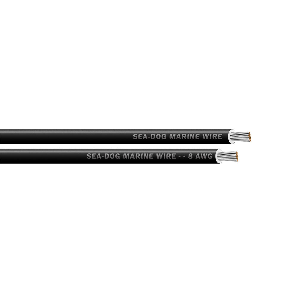 Sea-Dog 8 AWG Black Primary Wire - 50' [8008011]