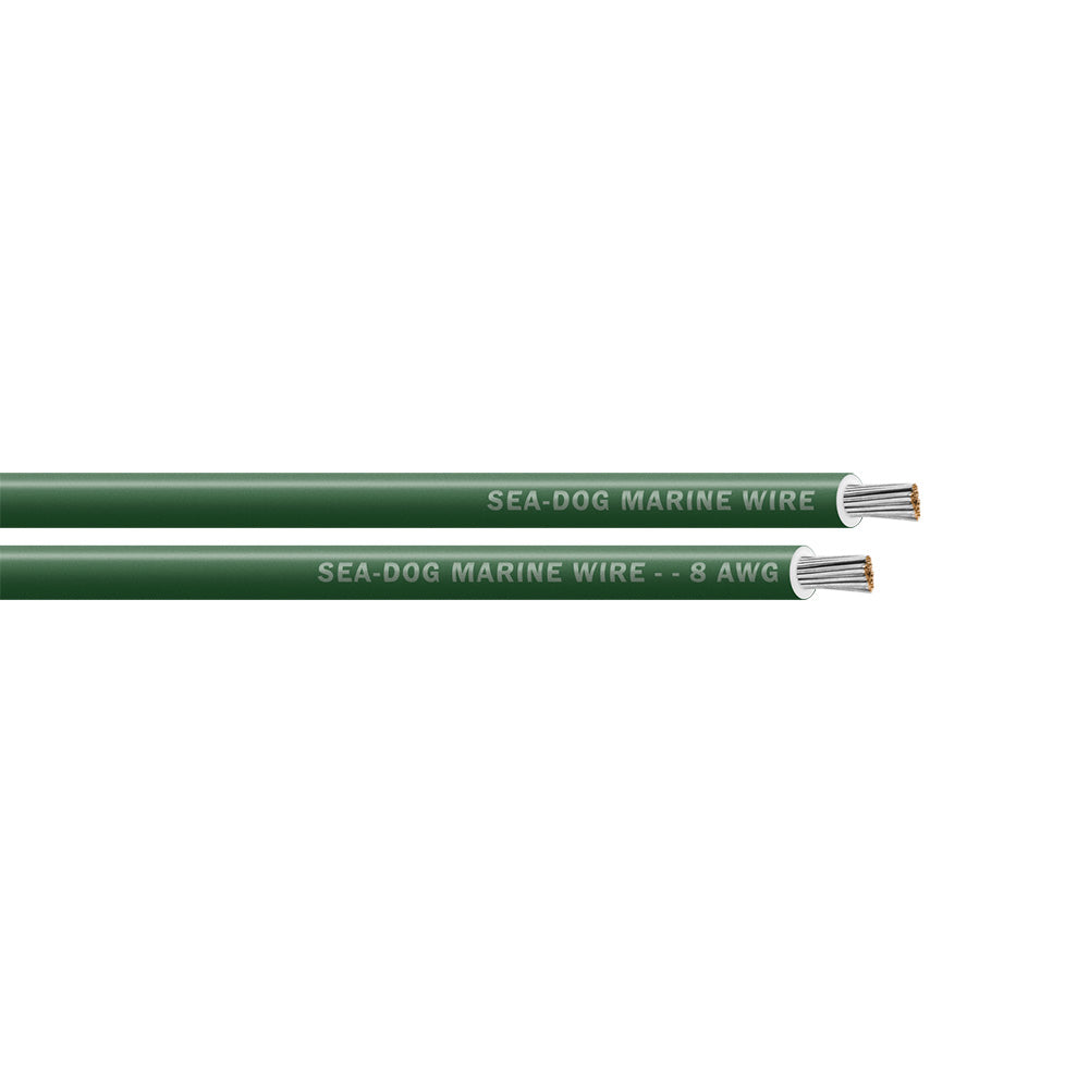 Sea-Dog 8 AWG Green Primary Wire - 250' [8008044]