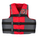 Full Throttle Adult Nylon Life Jacket - 2X/4X - Black/Red [112200-100-080-26]