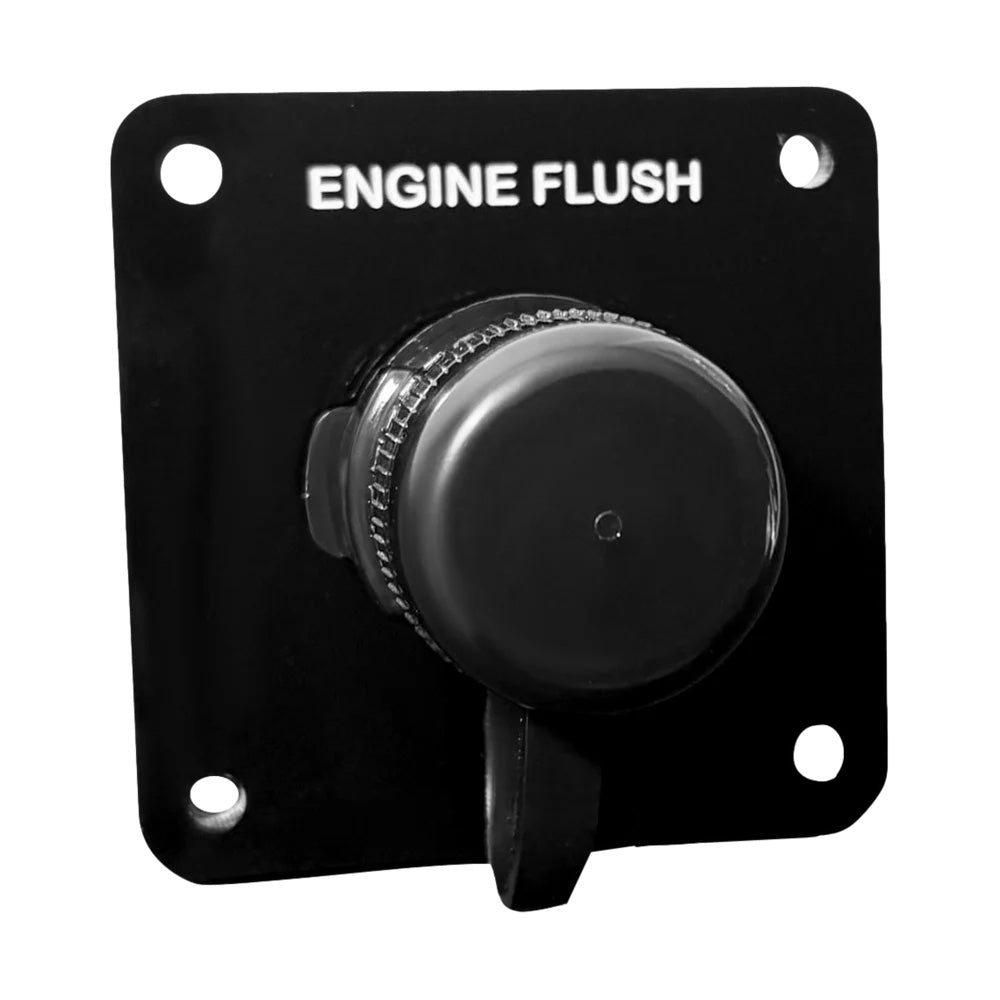Flushmaster Vertical Single Outlet Flush Port Reroute - Black Acrylic - 1/2
