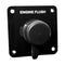 Flushmaster Vertical Single Outlet Flush Port Reroute - Black Acrylic - 1/2" Barb [SM-QCR1BV12]