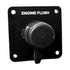 Flushmaster Vertical Single Outlet Flush Port Reroute - Black Acrylic - 1/2" Barb [SM-QCR1BV12]