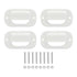 HEISE Rock Light White Cover *4-Pack [HE-RLC-4W]