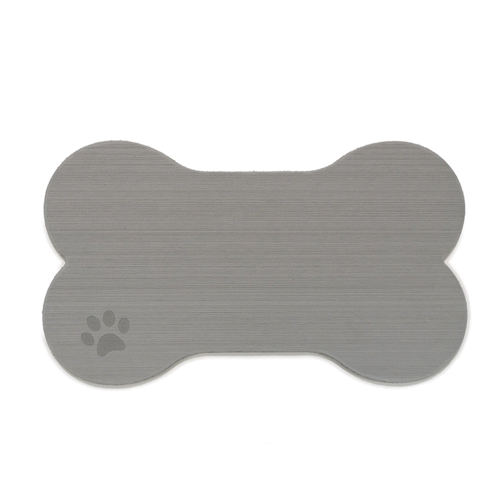 SeaDek Dog Bowl Mat - Storm Grey/Black - Large - 16.5