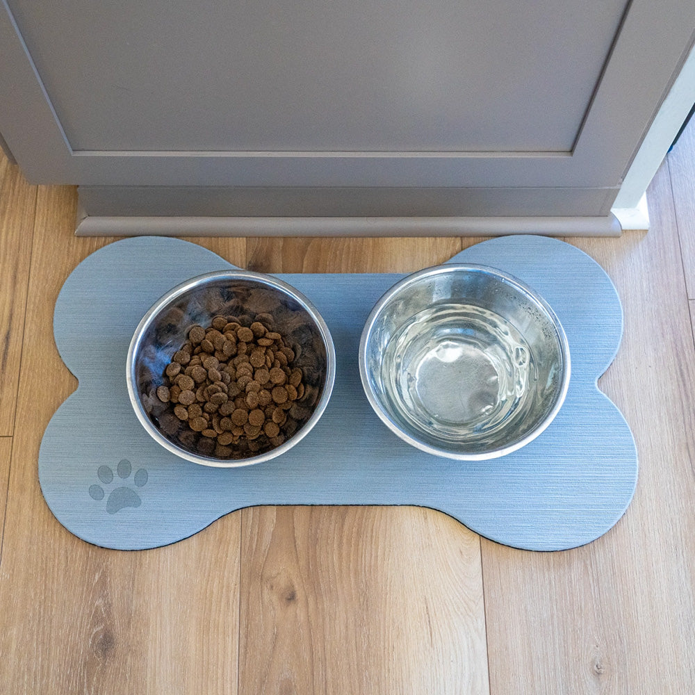 SeaDek Dog Bowl Mat - Cappuccino/Black - Large - 16.5