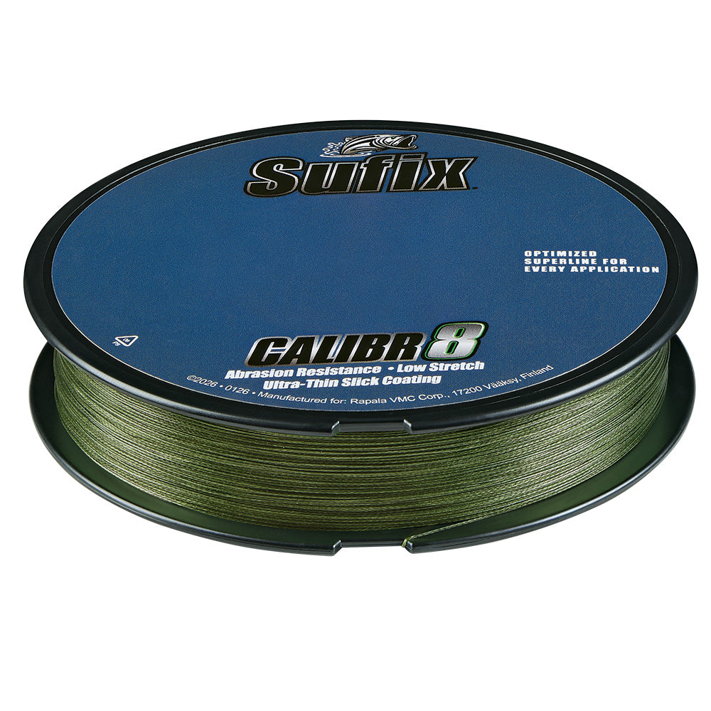Sufix Calibr8 Braid 150yds 30lb - Low Vis Green [694-030G]