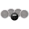 Aquatic AV GS2 Gauge Stereo  2 Pairs of EC651 6.5" White Speakers [CK305]