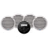Aquatic AV GS2 Gauge Stereo  2 Pairs of EC651 6.5" White Speakers [CK305]