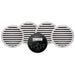 Aquatic AV GS2 Gauge Stereo  2 Pairs of EC651 6.5" White Speakers [CK305]