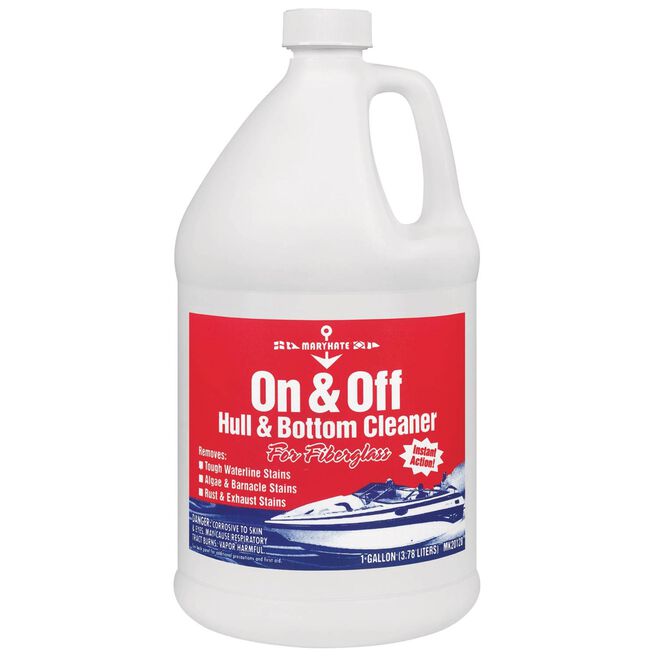 MaryKate On & Off Liquid Hull & Bottom Cleaner 1 Gal - 16-Pack Professional Hull Cleaner