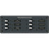 Blue Sea 8097 AC 6 Position Toggle Circuit Breaker Panel - White Switches [8097]
