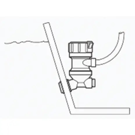 Rule 401C Tournament Series Livewell Aerator Pump - 500 GPH, Angled Inlet, Removable Cartridge