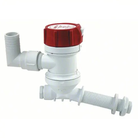 Rule 401C Tournament Series Livewell Aerator Pump - 500 GPH, Angled Inlet, Removable Cartridge