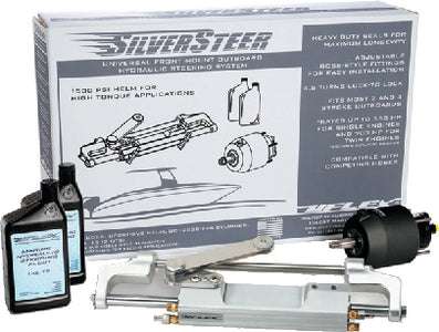 UNIVERSAL FRONT MOUNT OUTBOARD HYDRALIC STEERING SYSTEM (UFLEX)SILVERSTEERXP2