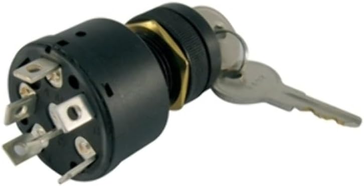 Boat Ignition Key Switch Push to Choke Mercury Outboard Off-On-Start 6 Terminals