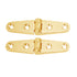 Whitecap Strap Hinge - Polished Brass - 4" x 1" - Pair [S-0604BC]