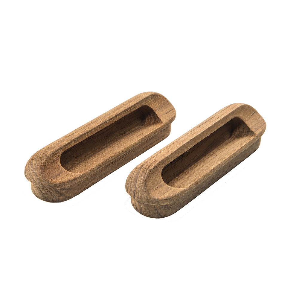 Whitecap Teak Oblong Drawer Pull - 4-1/16