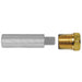 Tecnoseal E1 Pencil Zinc w/Brass Cap [TEC-E1-C]