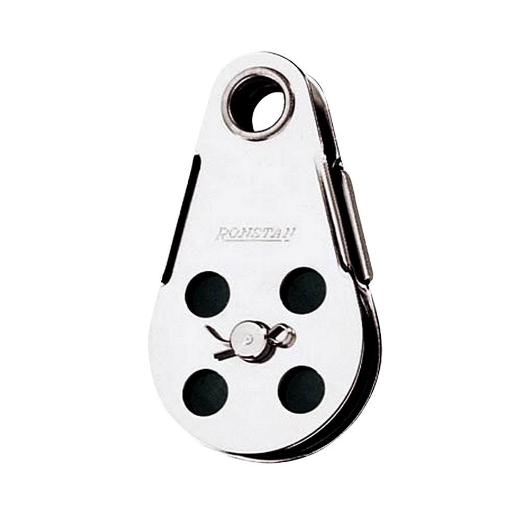 Ronstan Wire Block - Tubular Rivet Head w/Removable Nylatron Sheave - 45mm (1-3/4