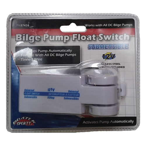 Automatic 12V Bilge Pump Float Switch for Boat Marine Water Removal | 15A | 57438