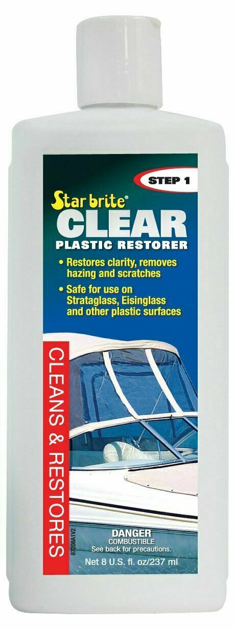 Star brite Clear Plastic Restorer - Haze & Scratch Remover - Step 1. 87208