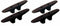 Marpac 4 Pack Black 6 Inch Nylon Cleat Boat Dock Anchor Line Rope Tie-Down 7-0341