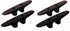 Marpac 4 Pack Black 6 Inch Nylon Cleat Boat Dock Anchor Line Rope Tie-Down 7-0341