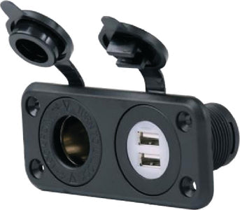DUAL USB AND 12V SOCKET (MARINCO)