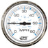 Faria Chesapeake White SS 4" Studded Speedometer - 60MPH (GPS) [33839]