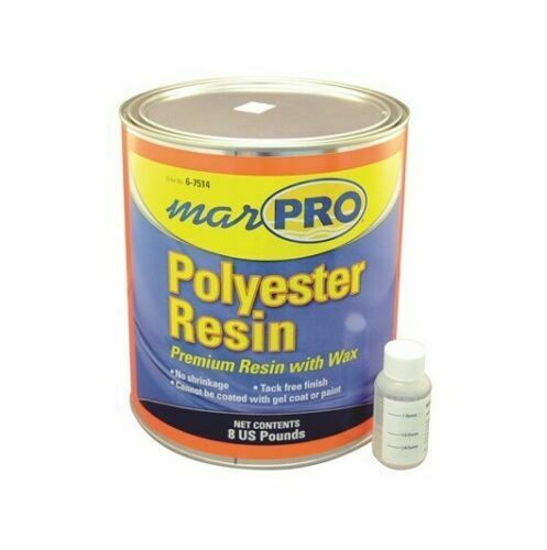 Marpro Polyester Fiberglass Laminating Resin with Hardener – 1 Gallon Marine Boat
