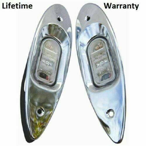 Marpac Boat Marine LED Advantage Side Lights Flush Mount Shark Eye - 7-6595