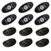 RIGID Industries A-Series Rock Light Kit - 6 Cool White Lights - Black [400253]