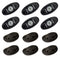 RIGID Industries A-Series Rock Light Kit - 6 Amber Lights - Black [400293]