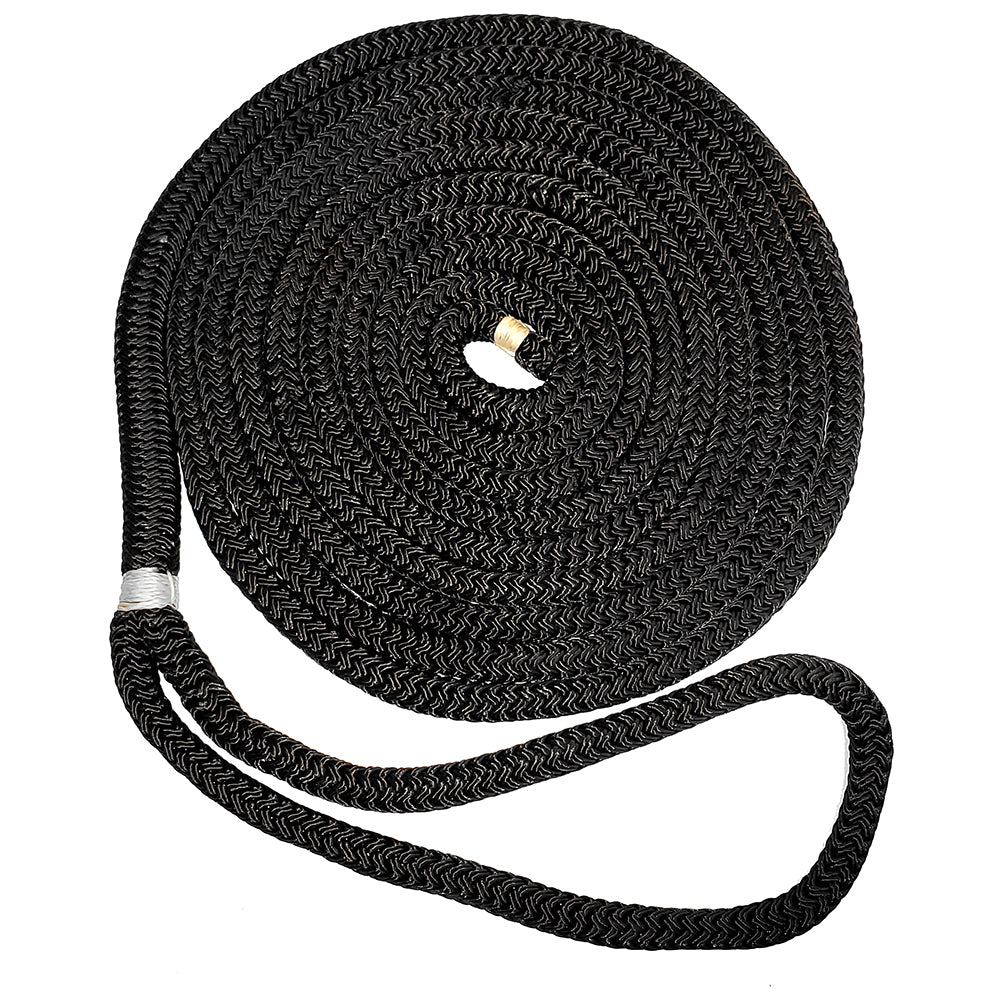 New England Ropes 3/8" Double Braid Dock Line - Black - 15 [C5054-12-00015]