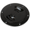 Sea-Dog Quarter-Turn Smooth Deck Plate w/Internal Collar - Black - 4" [336345-1]