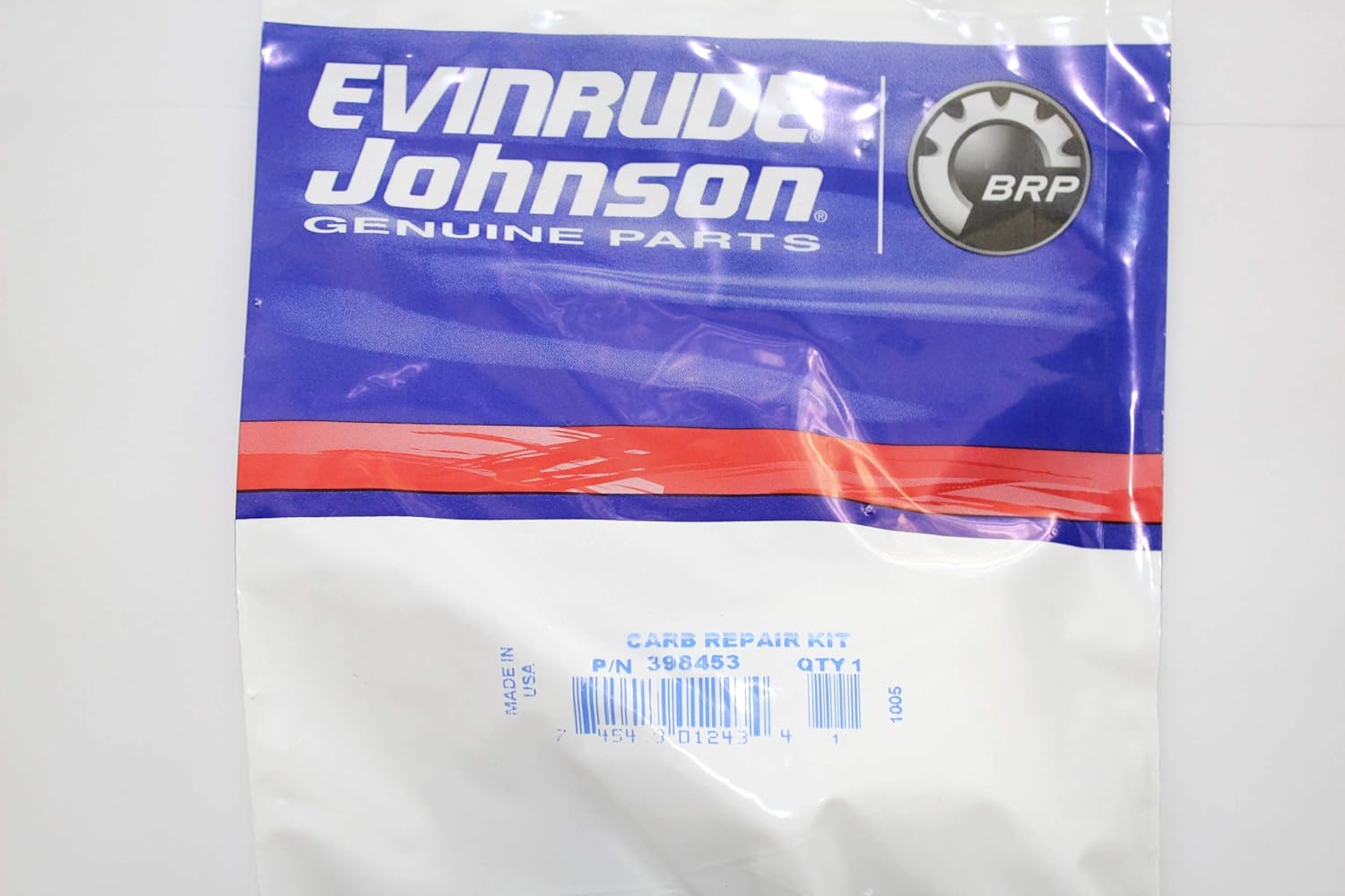 Johnson Evinrude OEM Outboard Carburetor Kit w/ Float 398453 - BRP OMC