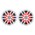 DS18 HYDRO 6.5" 2-Way Marine Speakers w/RGB LED Lights 300W - White [NXL-6]
