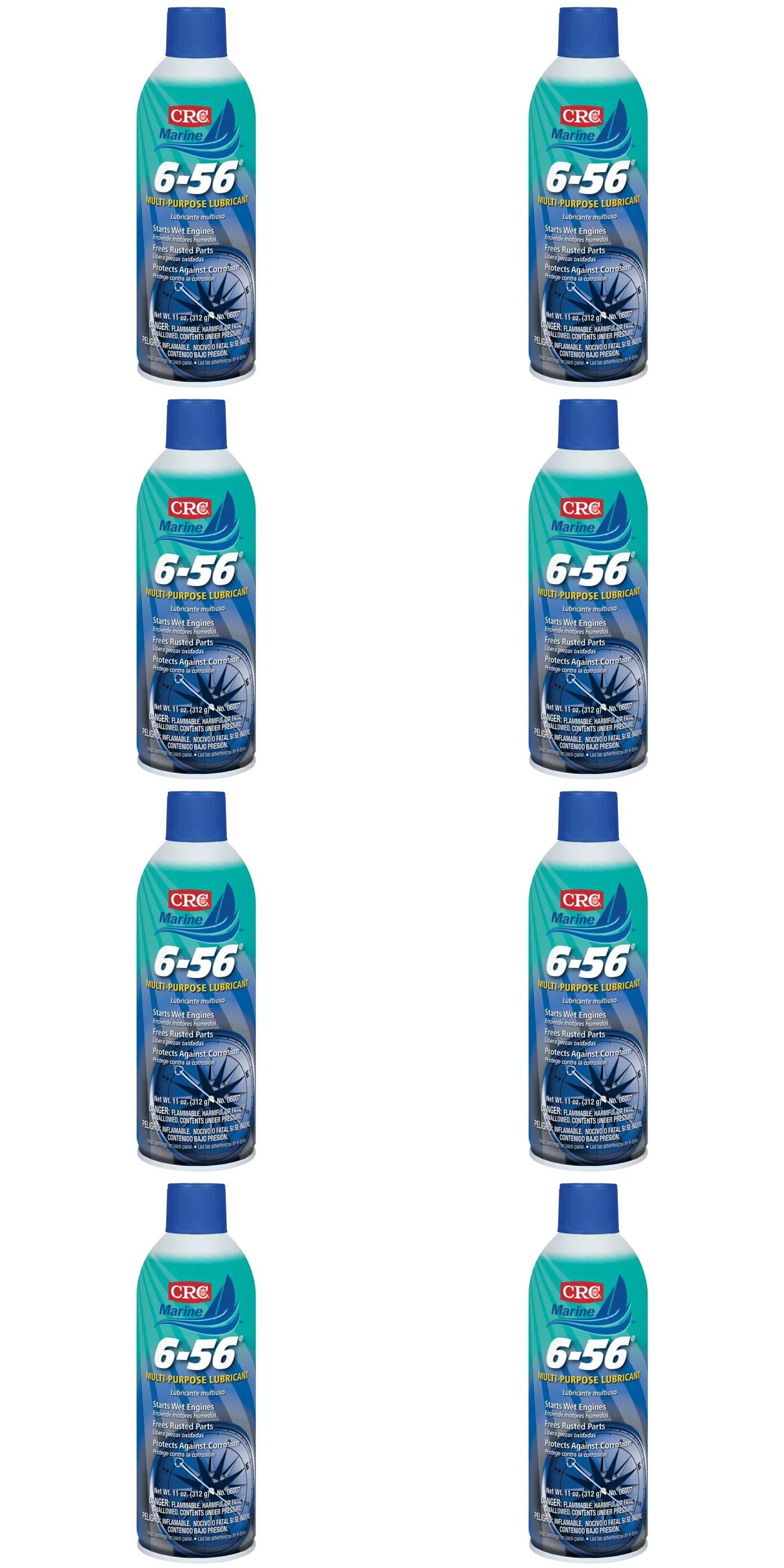 CRC 6-56 Multi-Purpose Marine Lubricant - 8 Pack (11 oz each) - Rust & Corrosion Protection