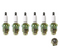 6 Pack NGK BU8H (6431) Non-Resistor Spark Plug Pre-Gapped fits Mercury & Mariner 6431